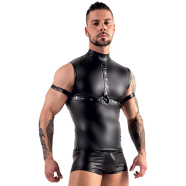 Sleeveless Top With Chest Harness And Arm Loops