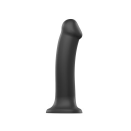 Silicone Dual Density Bendable Dildo Small Black