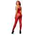 Leg Avenue Seamless Halter Body Stocking Red UK 6 to 12