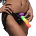 XR Proud Rainbow Silicone Dildo with Harness