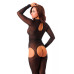 Sensual Black Open Crotch Catsuit