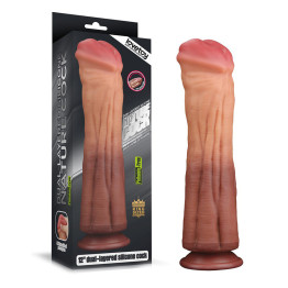 12 Inch Dual Layered Silicone Horse Cock