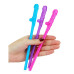 Pack Of 9 Willy Straws Blue Pink And Purple