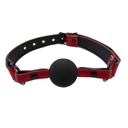 Leather Croc Print Ball Gag