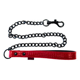 Leather Croc Print Lead