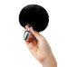 Furry Tales Black Bunny Tail Butt Plug